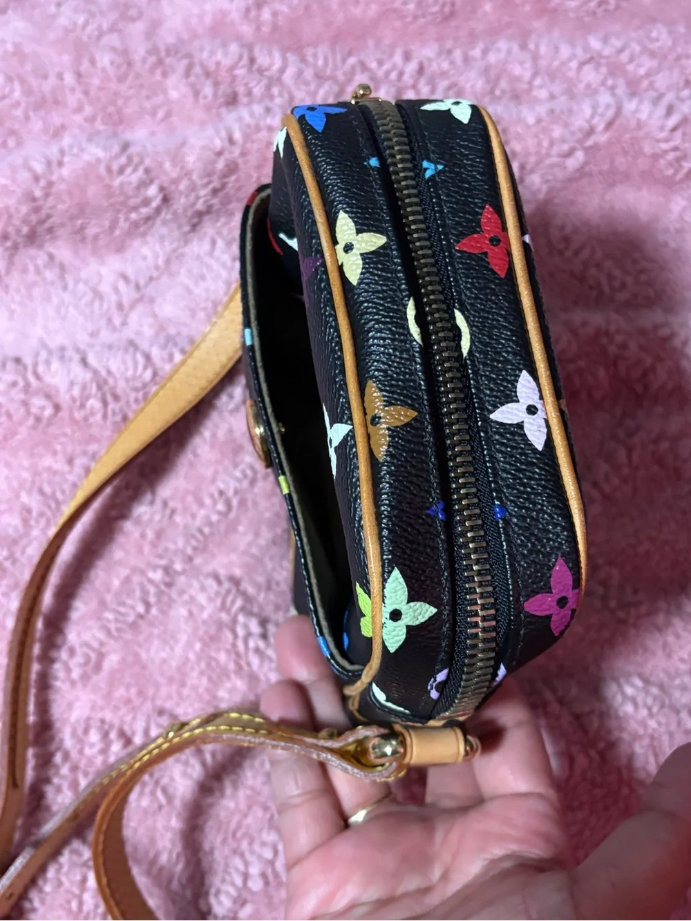 Louis Vuitton Black Multicolor Monogram Small Crossbody Bag
